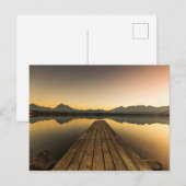 Hopfensee mit Jetty & Alpen Postkarte (Vorne/Hinten)