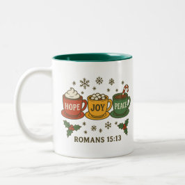 HOPFREUDE FRIEDEN und KAKAO Zweifarbige Tasse