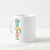 Hopi Doll Blue Star Kachina Kaffeetasse (Vorderseite Links)