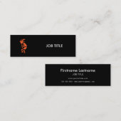 Hopi Flute Player - Südwestindisches Design Mini Visitenkarte (Vorne/Hinten)