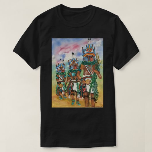 Hopi Hemis Kachinas Poster T-Shirt (Design vorne)