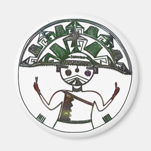 HOPI Native American Folk Art Magnet (Vorne)