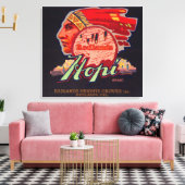 Hopi Orange LabelRedlands, CA Leinwanddruck (Insitu (Wohnzimmer))