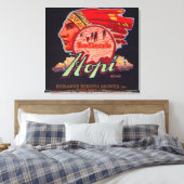 Hopi Orange LabelRedlands, CA Leinwanddruck (Insitu (Schlafzimmer))