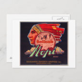 Hopi Orange LabelRedlands, CA Postkarte (Vorne/Hinten)