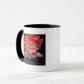Hopi Orange LabelRedlands, CA Tasse (Vorderseite Links)