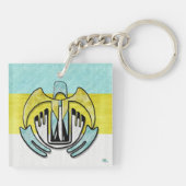 HOPI Pride Native American Tribal Schlüsselanhänger (Rückseite)