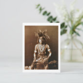 Hopi Snake Priest ca. 1900 Postkarte (Stehend Vorderseite)