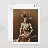 Hopi Snake Priest ca. 1900 Postkarte (Vorne/Hinten)