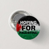 HOPING FOR PALESTINE Button (Vorne & Hinten)