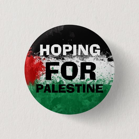 HOPING FOR PALESTINE Button (Vorderseite)