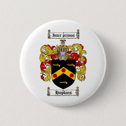 HOPKINS FAMILIENWAPPEN - HOPKINS WAPPEN BUTTON (Vorderseite)