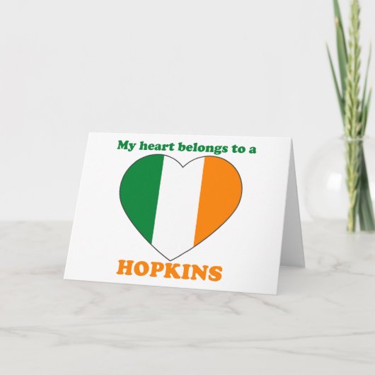 Hopkins Feiertagskarte (Vorderseite)