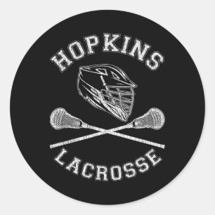 Hopkins Lacrosse Vintag Not leidend Retro Lax Runder Aufkleber
