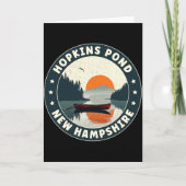 Hopkins Nd New Hampshire Sonnenuntergang T-Shirt Karte (Vorderseite)