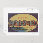 Hopkinsville, Kentucky - Große Briefszenen Postkarte (Vorne/Hinten)