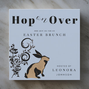 Hopp auf die moderne Osterbrunch-Feier mit dem Bun Einladung
