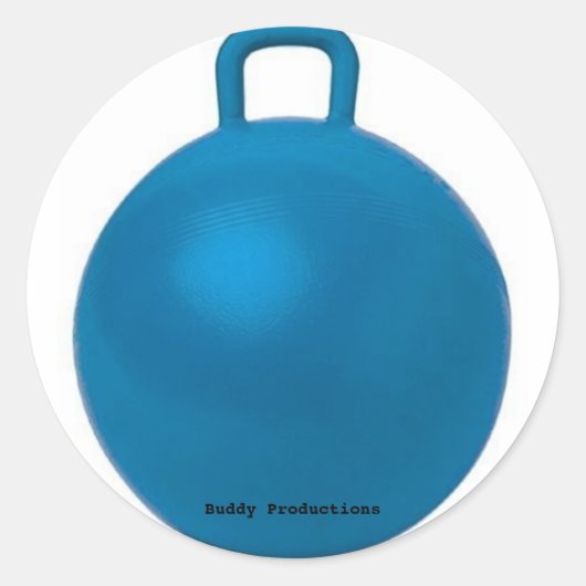 Hopp, Buddy Productions Runder Aufkleber (Vorderseite)