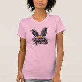 Hopp in den Frühling Hasenohren Ostern  T-Shirt (Vorderseite)