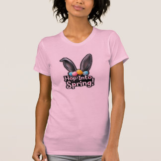 Hopp in den Frühling Hasenohren Ostern T-Shirt