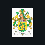 Hoppe Familienwappen Leinwanddruck<br><div class="desc">Hoppe-Wappen</div>