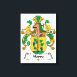 Hoppe Familienwappen Leinwanddruck<br><div class="desc">Hoppe-Wappen</div>
