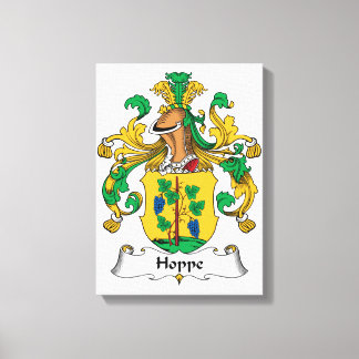 Hoppe Familienwappen Leinwanddruck