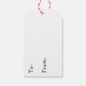 Hoppe Weihnachten | Froschpuppe Geschenkanhänger (Rückseite)