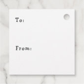 Hoppe Weihnachten | Froschpuppe Geschenkanhänger (Rückseite)