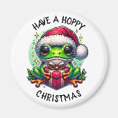 Hoppe Weihnachten | Froschpuppe Magnet (Vorne)