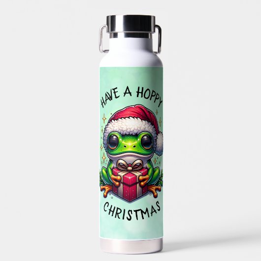 Hoppe Weihnachten | Froschpuppe Trinkflasche (Vorne)
