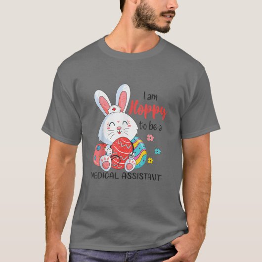 Hoppe zu medizinischer Assistentin Bunny Oaster Eg T-Shirt (Vorderseite)