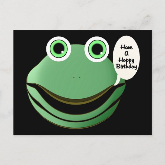 Hoppe zum Geburtstag Postkarte (Vorderseite)