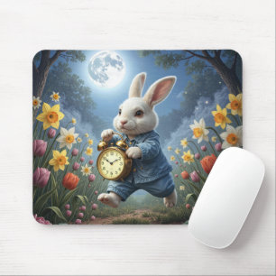Hoppeln mit einem Wecker Mousepad
