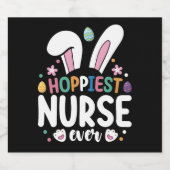 Hoppiest Nurse Ever Osterfest Bunny Eggs Bierflaschenetikett (Einzelnes Label)