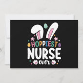 Hoppiest Nurse Ever Osterfest Bunny Eggs Einladung (Vorderseite)