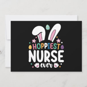 Hoppiest Nurse Ever Osterfest Bunny Eggs Einladung