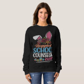 Hoppiest School Counselor Ever Bunny Ear Red Plaid Sweatshirt (Vorne ganz)