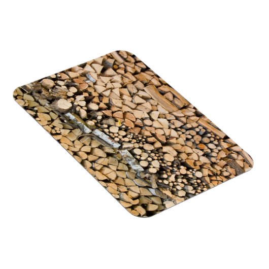 Hoppiges Holz auf einem rechteckigen Raster Magnet (Rechte Seite)