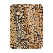 Hoppiges Holz auf einem rechteckigen Raster Magnet (Vertikal)