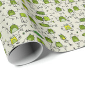 Hoppin-Stick-Ribbit von Grooviden Green Frogs Geschenkpapier (Rolleneckpunkt)