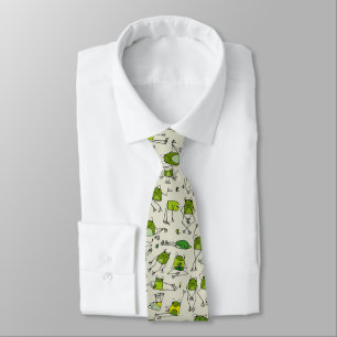Hoppin-Stick-Ribbit von Grooviden Green Frogs Krawatte