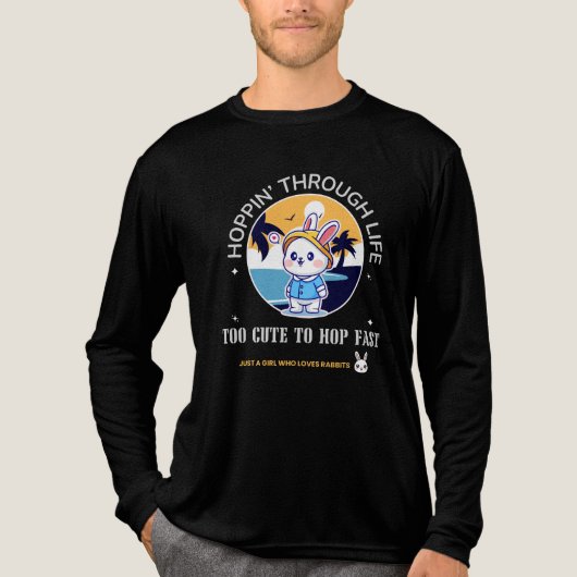 Hoppin’ Through Life Tri-Blend Shirt (Vorderseite)