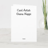 Hoppin’ You Feel Better Bunny Get Well Card Karte (Rückseite)