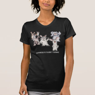 Hoppiness ist Rabbit Forming Cartoon T Shirts