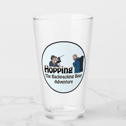 Hopping Bierglas Glas (Vorderseite)