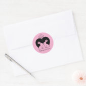 Hopping Into Love - Cute Valentine Bunnies Sticker (Umschlag)