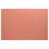 Hopping Maus orange braunes Gewebe Stoff (Fat Quarter (45,7 x 55,9 cm))