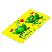 Hoppingtags Niedliche Cartoon-Frösche Magnet (Linke Seite)