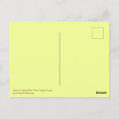 Hoppingtags Niedliche Cartoon-Frösche Postkarte (Rückseite)